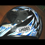 Tyre marks showing why it pays to wear a helmet